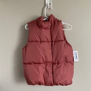 Old Navy 4T Girls Mauve Puffer Vest
